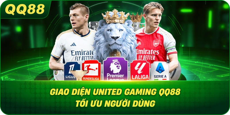 Giao Diện United Gaming QQ88 tối ưu người dùng