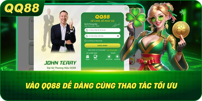 Vào QQ88 dễ dàng cùng thao tác tối ưu