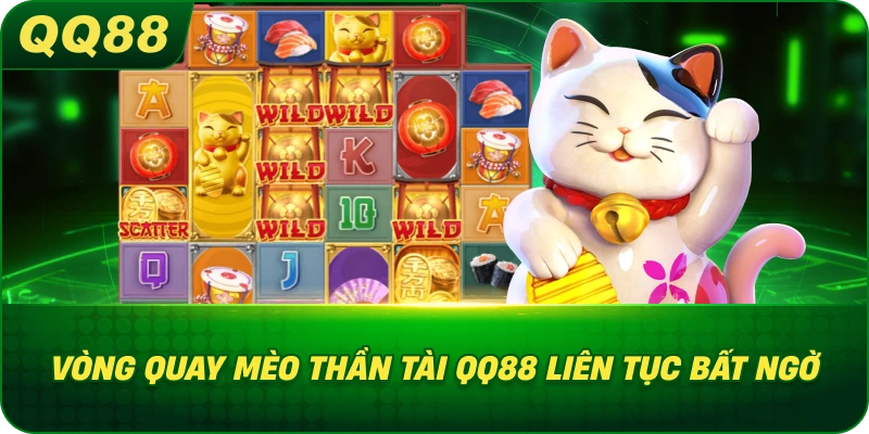 Vòng Quay Mèo Thần Tài QQ88 liên tục bất ngờ